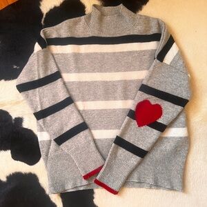 Sundry Striped Wool/Cashmere Stripes Turtleneck